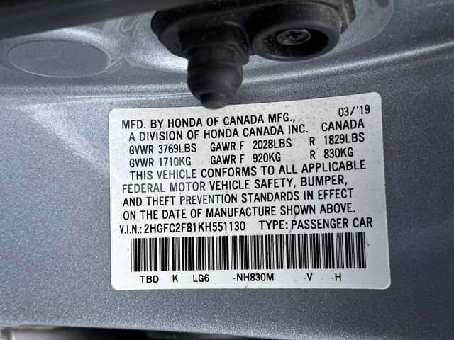 Used 2019 Honda Civic Sport image 30