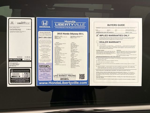 Used 2015 Honda Odyssey EX-L image 53