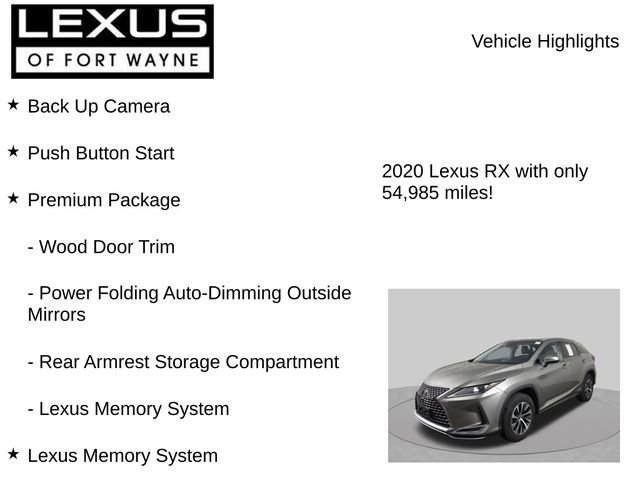 Used 2020 Lexus RX 450h AWD w/ Premium Package image 8