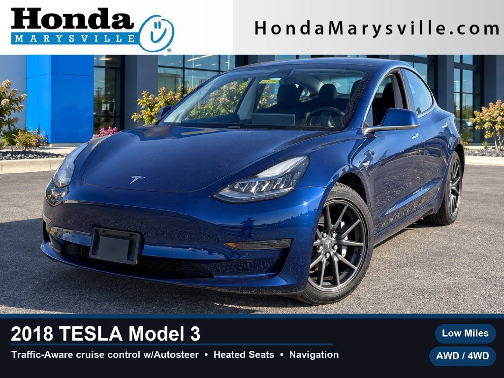 Used 2018 Tesla Model 3 Long Range AWD/4WD image 1