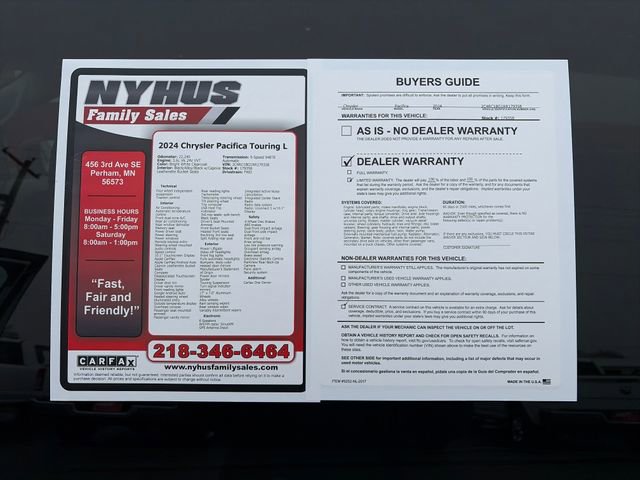 Used 2024 Chrysler Pacifica Touring-L FWD image 53