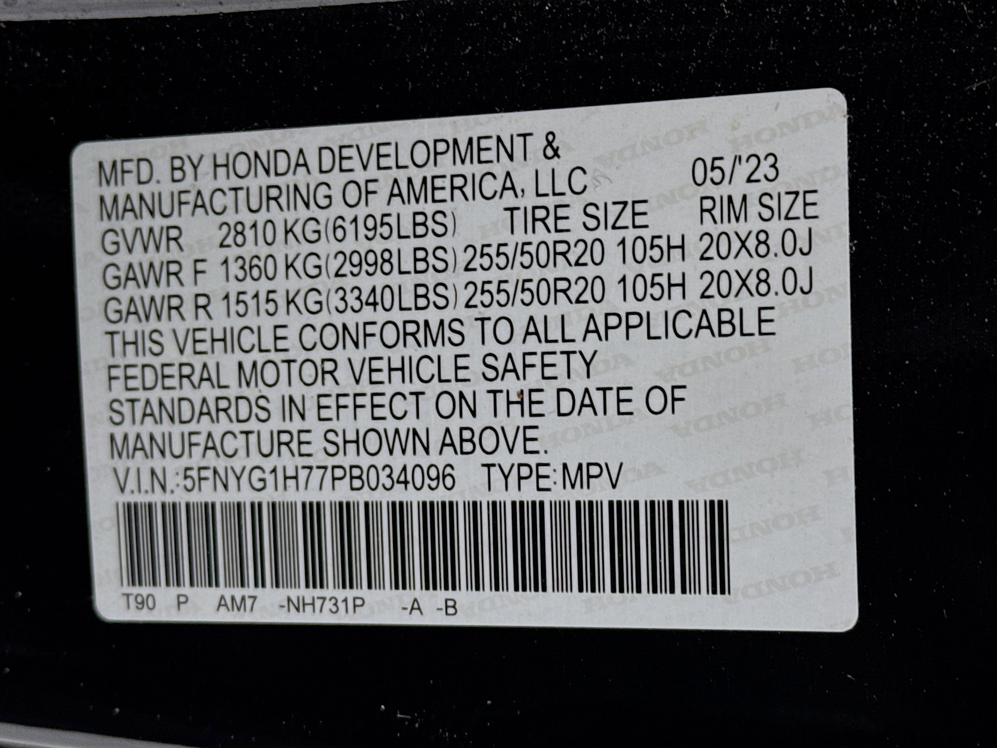 Certified 2023 Honda Pilot Touring image 35