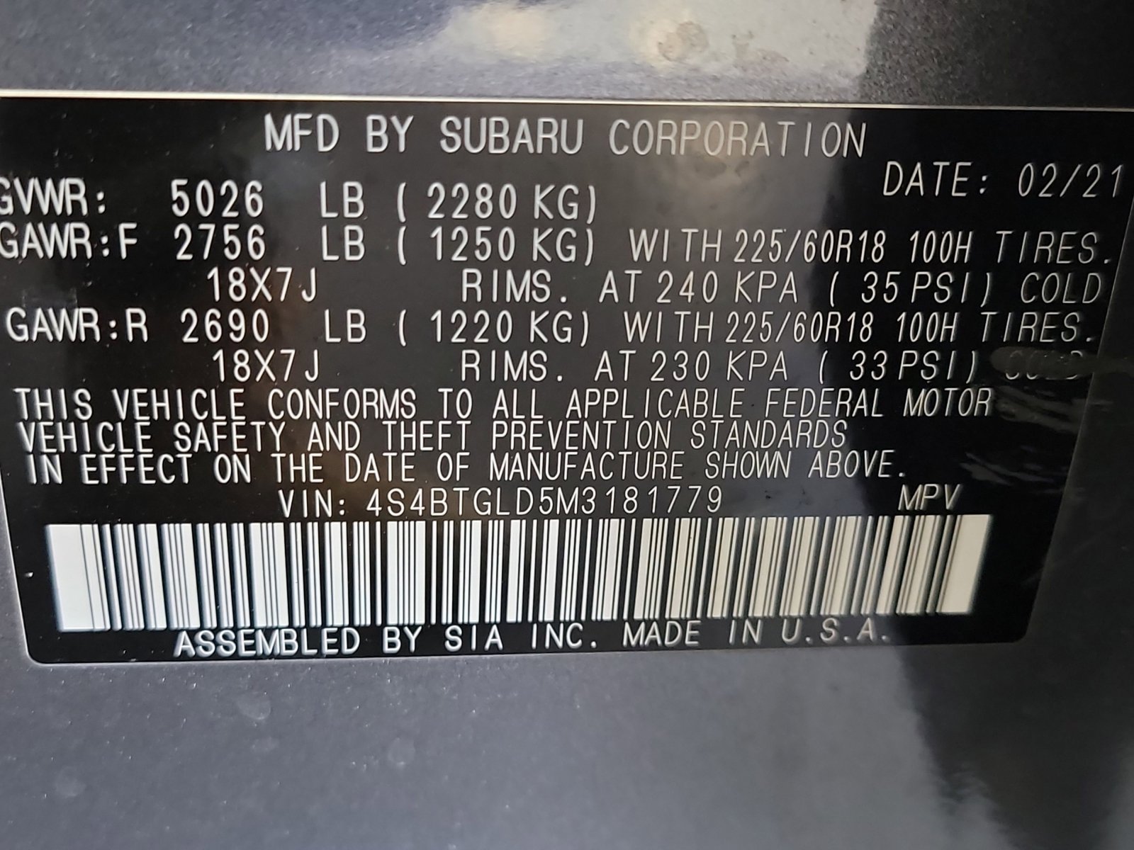 Used 2021 Subaru Outback Onyx Edition XT w/ Popular Package #2 AWD/4WD image 33