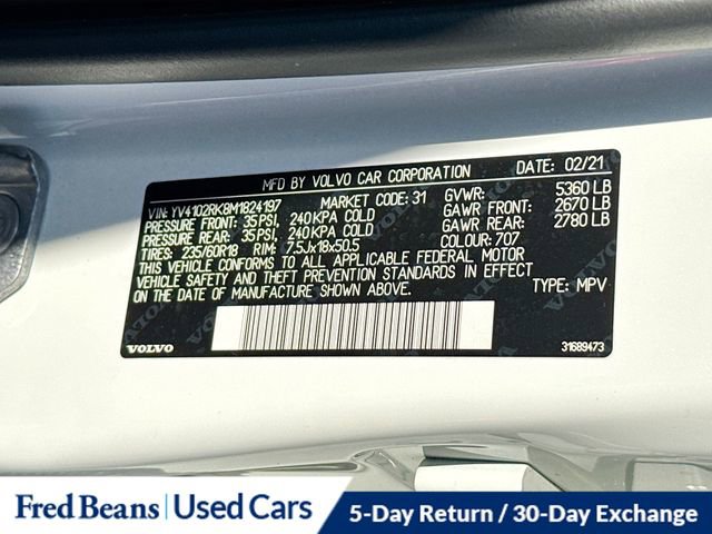 Used 2021 Volvo XC60 T5 Momentum image 34