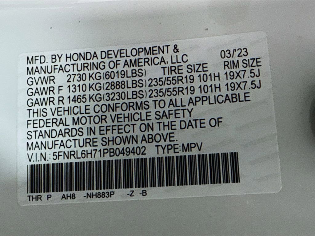 Certified 2023 Honda Odyssey Sport image 41