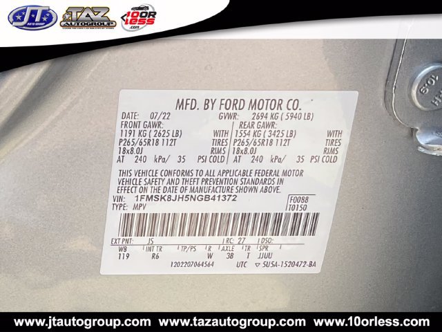 Used 2022 Ford Explorer Timberline AWD/4WD image 17