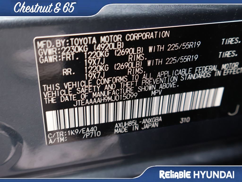Used 2021 Toyota Venza XLE w/ Softex Package image 41