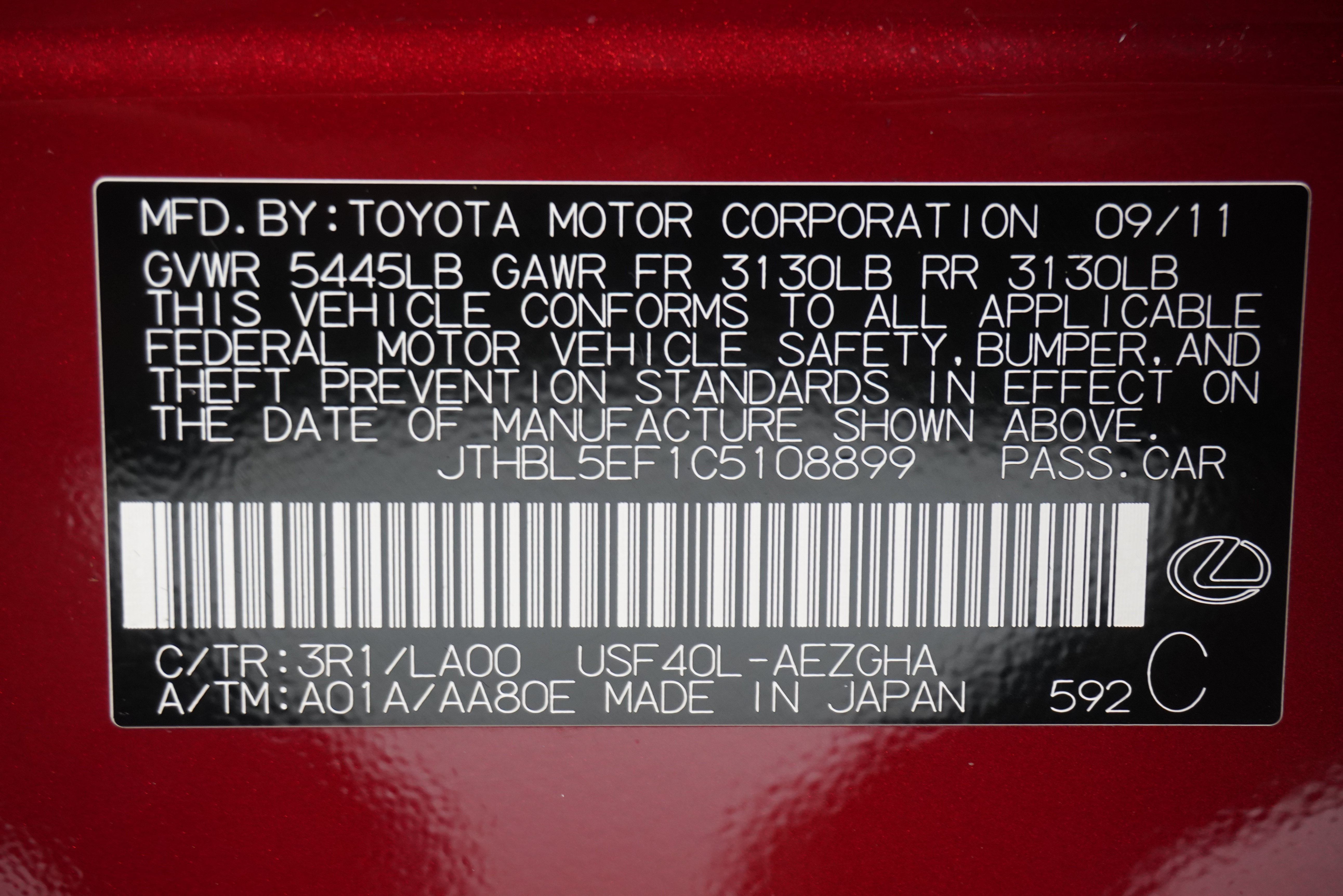 Used 2012 Lexus LS 460 w/ Luxury Value Edition RWD image 34