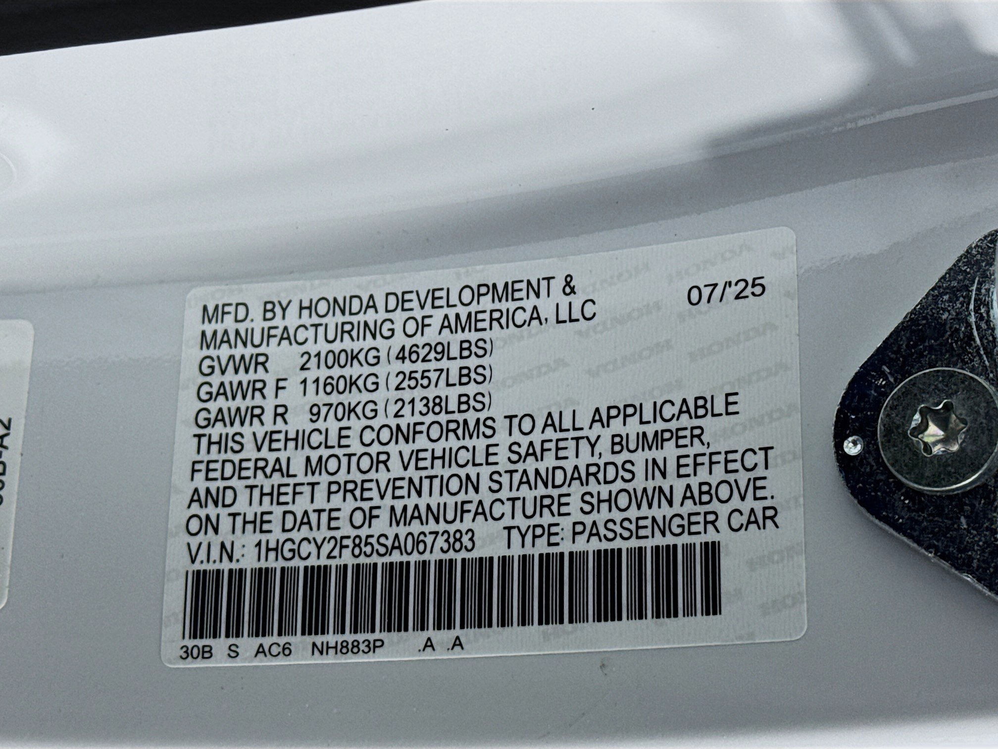 New 2025 Honda Accord Touring image 33