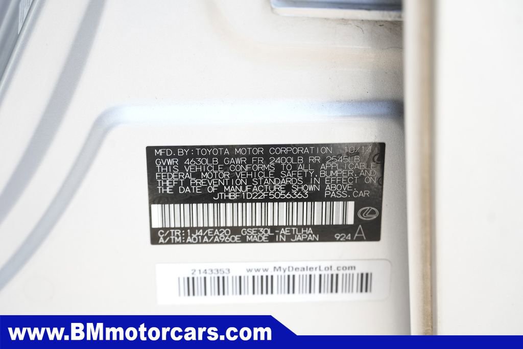 Used 2015 Lexus IS 250 image 55