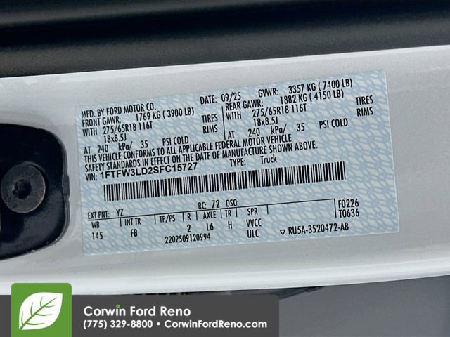 New 2025 Ford F150 XLT w/ Equipment Group 302A MID image 34