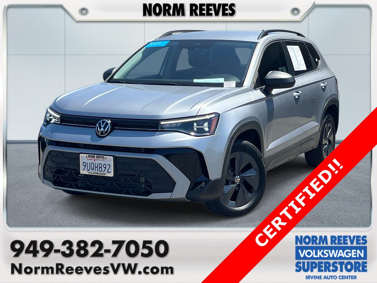 Certified 2025 Volkswagen Taos S
