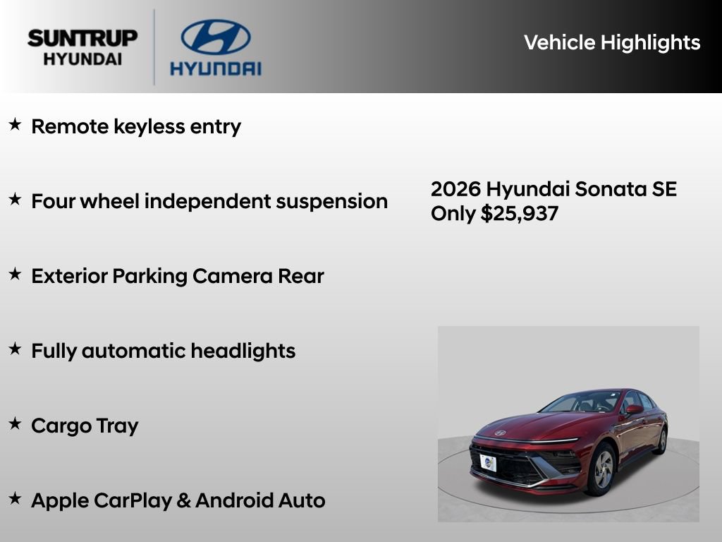 Used 2026 Hyundai Sonata SE FWD image 16
