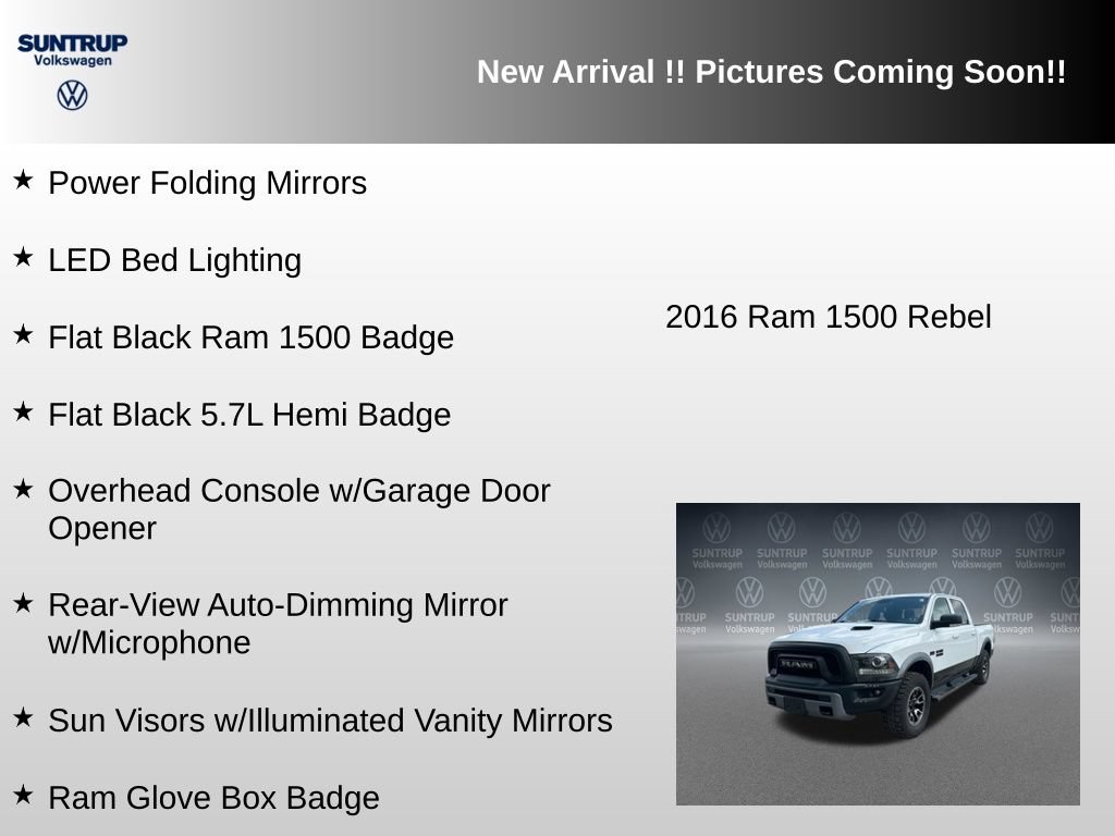 Used 2016 RAM 1500 Rebel w/ Luxury Group AWD/4WD image 18
