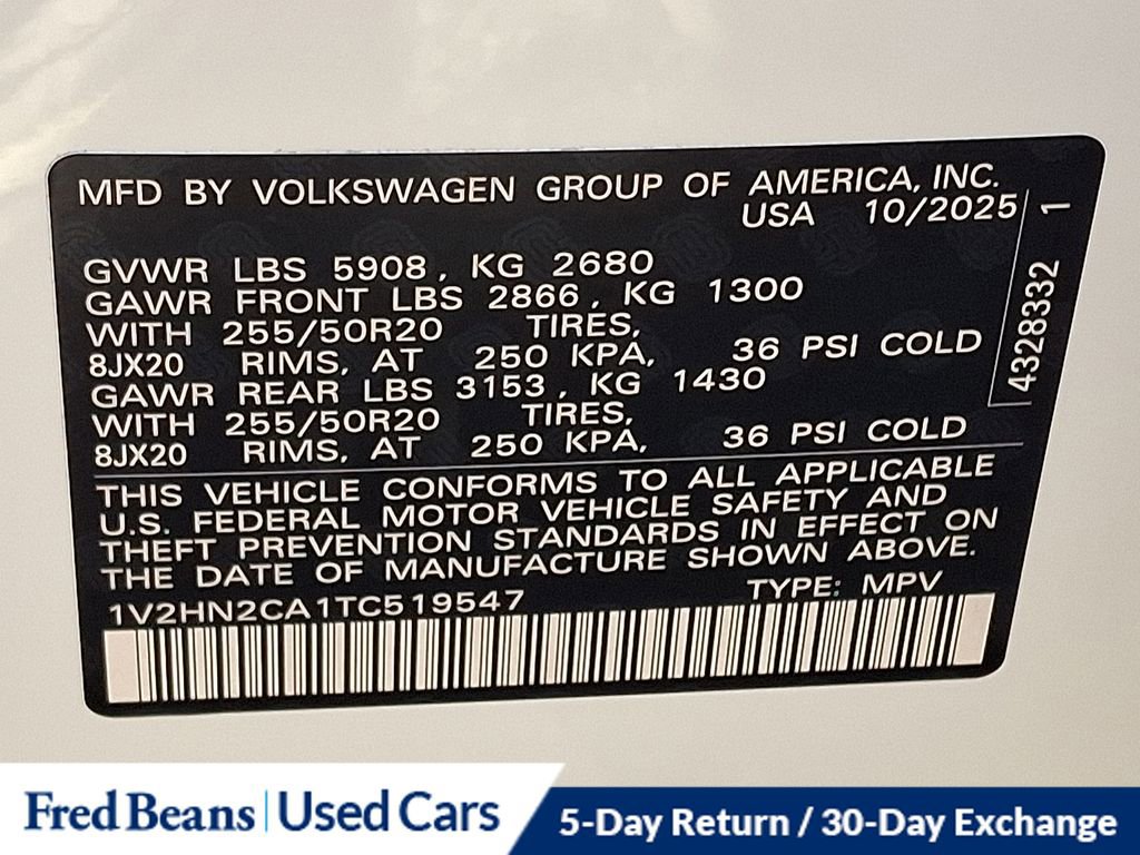 Used 2026 Volkswagen Atlas SE AWD/4WD image 27