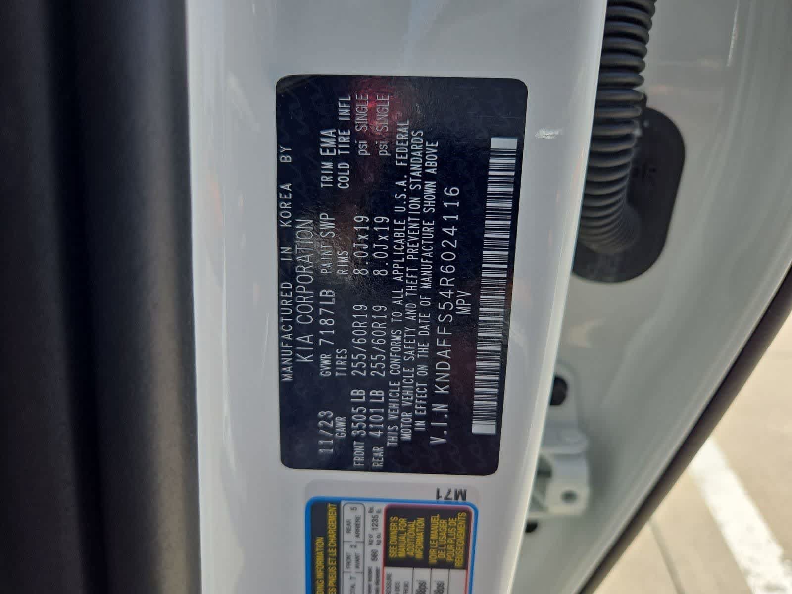Certified 2024 Kia EV9 Wind AWD/4WD image 35