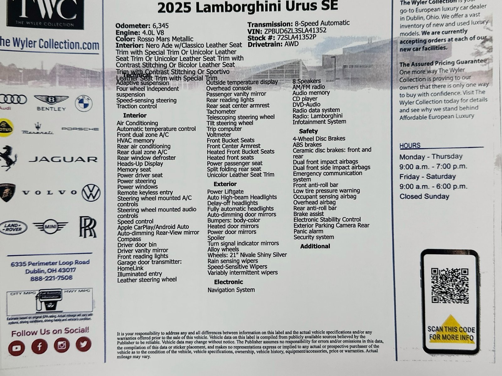 Used 2025 Lamborghini Urus S AWD/4WD image 52