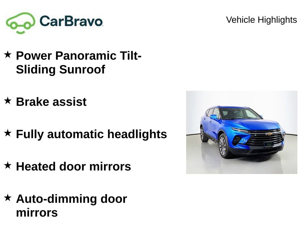 Certified 2025 Chevrolet Blazer Premier w/ Driver Confidence II Package AWD/4WD image 9