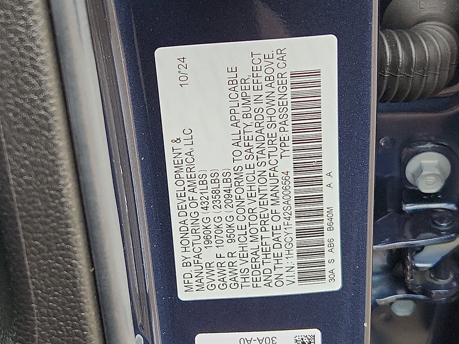Certified 2025 Honda Accord SE image 28