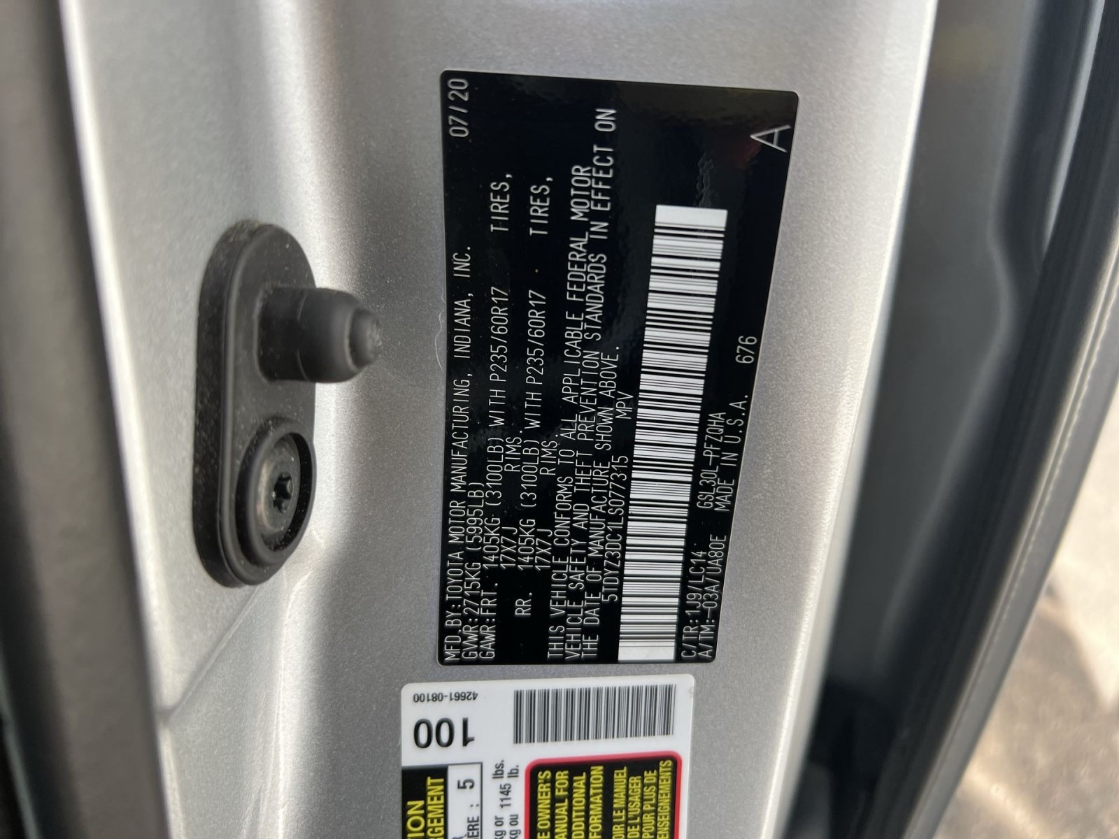 Used 2020 Toyota Sienna XLE w/ XLE Navigation Package FWD image 30