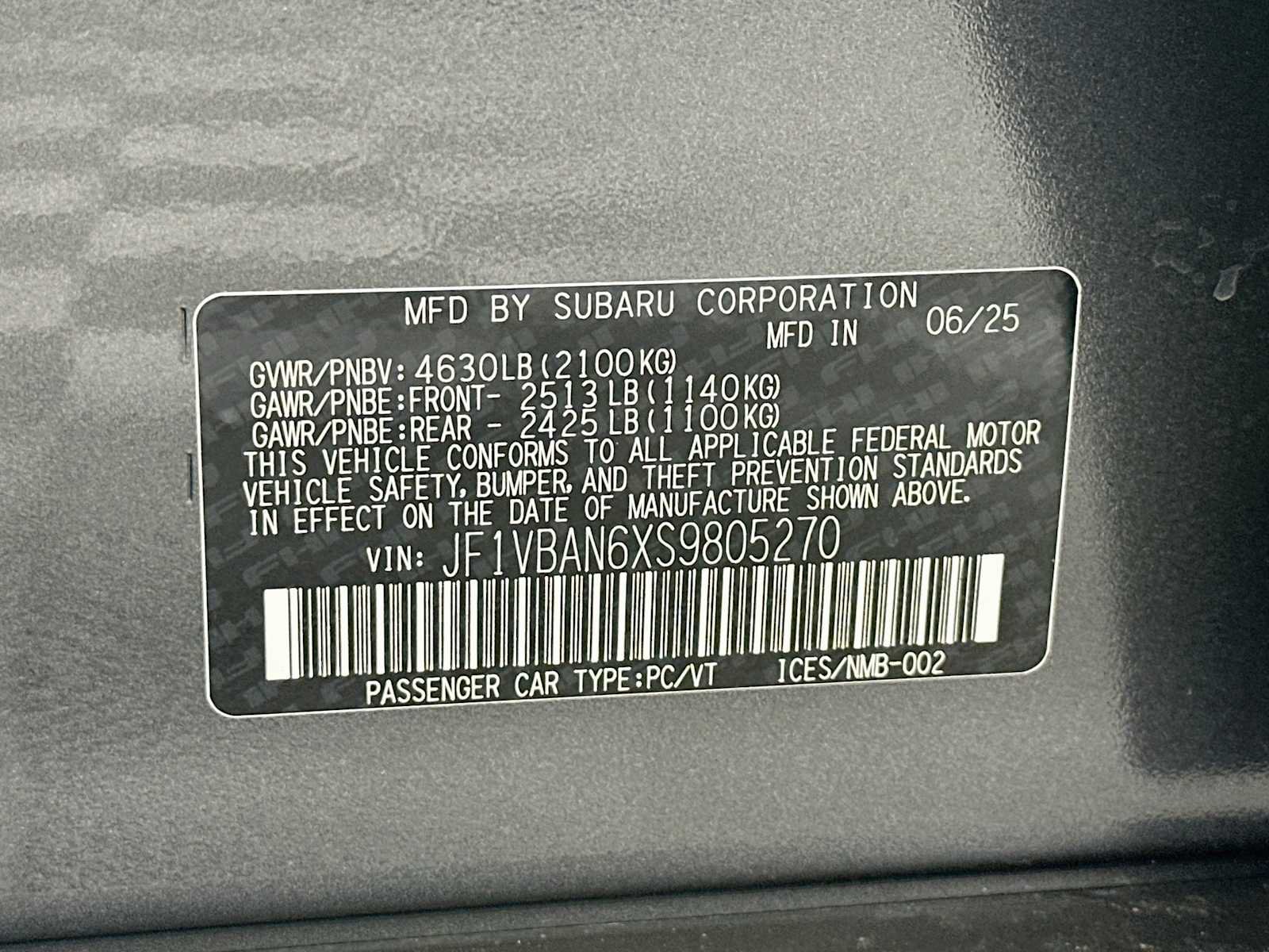 Certified 2025 Subaru WRX Limited AWD/4WD image 30