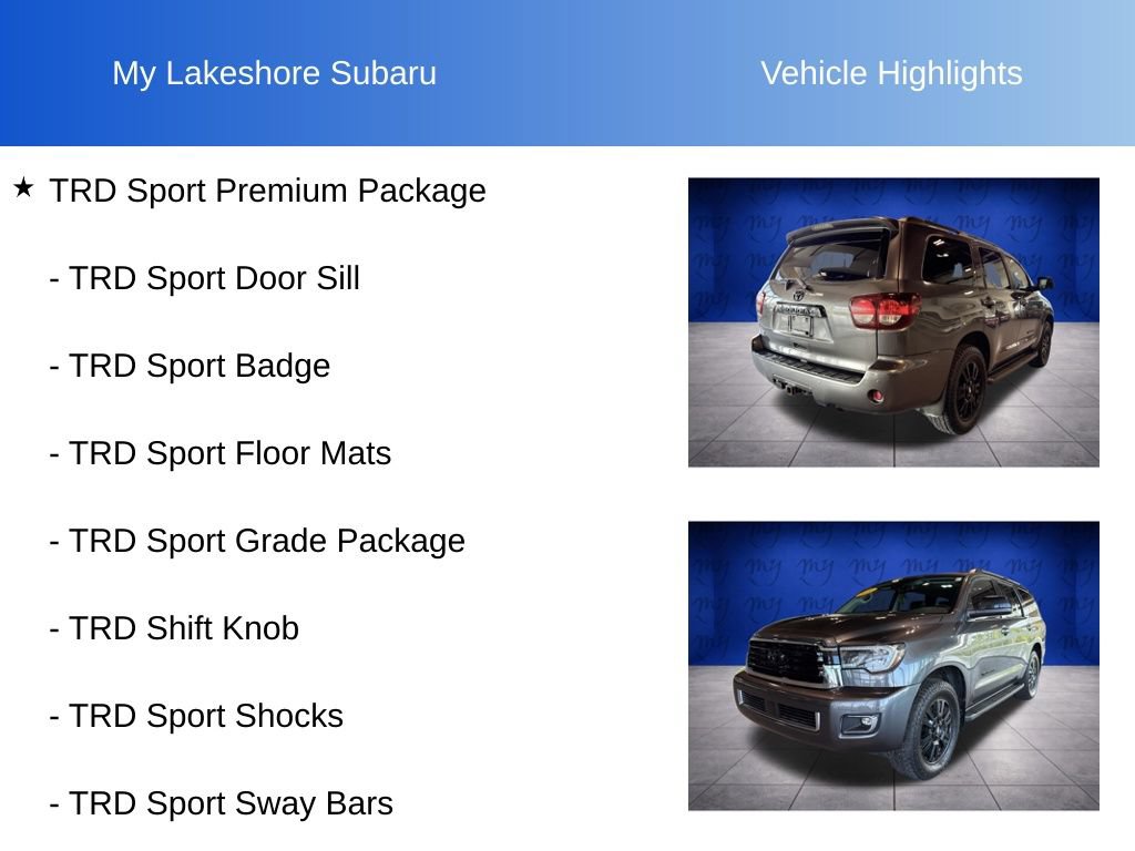 Used 2020 Toyota Sequoia TRD Sport w/ TRD Sport Premium Package AWD/4WD image 11