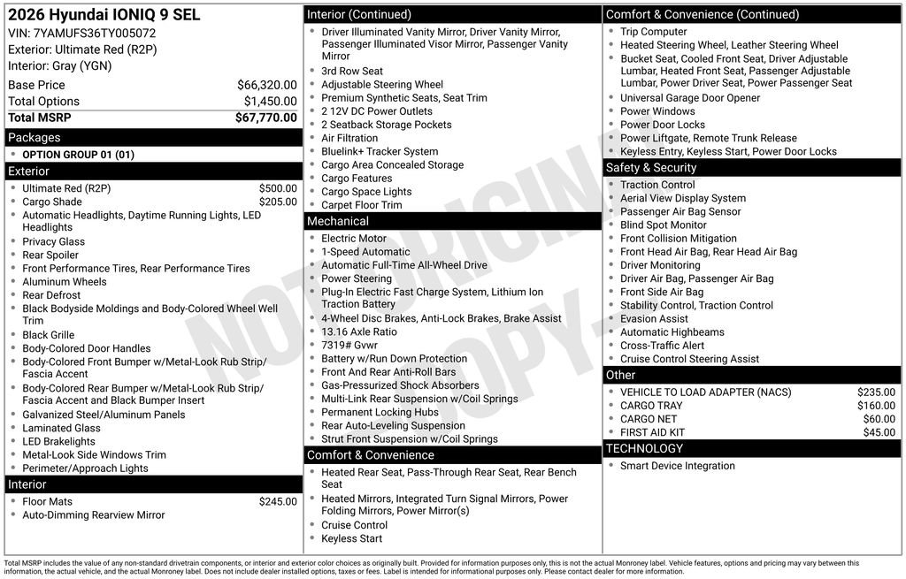 New 2026 Hyundai Ioniq 9 SEL image 6
