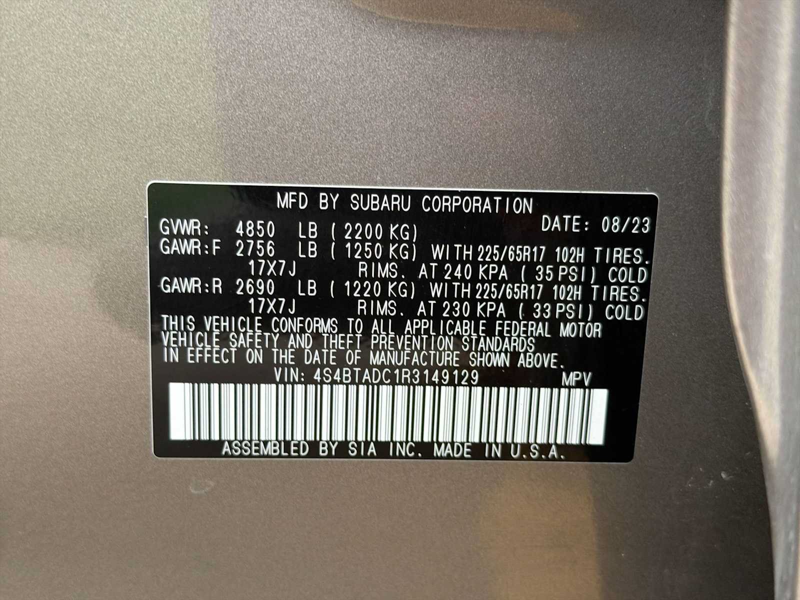 Certified 2024 Subaru Outback Premium AWD/4WD image 29