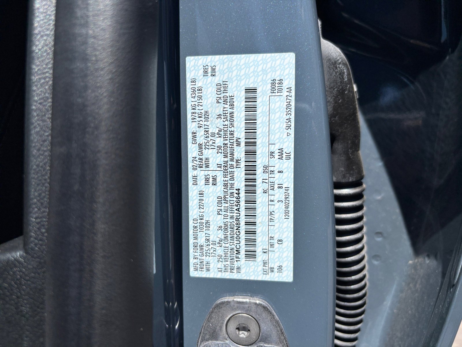 Certified 2024 Ford Escape Active FWD image 22