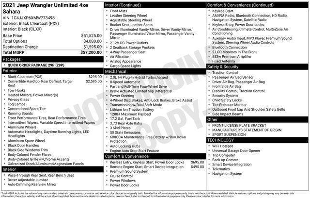 Used 2021 Jeep Wrangler Unlimited Sahara image 45