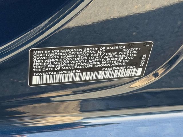 Used 2022 Volkswagen Passat 2.0T SE image 25