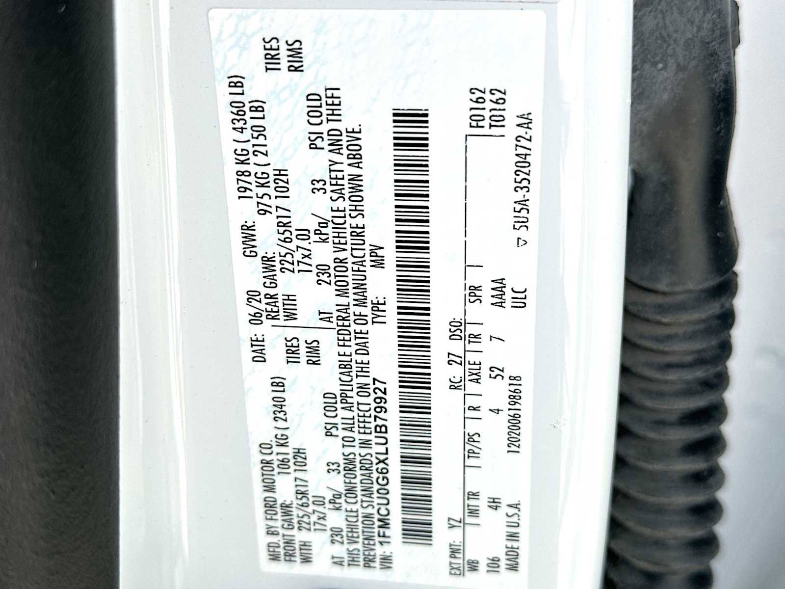 Used 2020 Ford Escape SE image 22