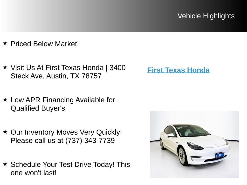 Used 2021 Tesla Model 3 Long Range AWD/4WD image 9