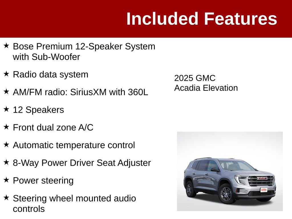 Used 2025 GMC Acadia Elevation AWD/4WD image 4