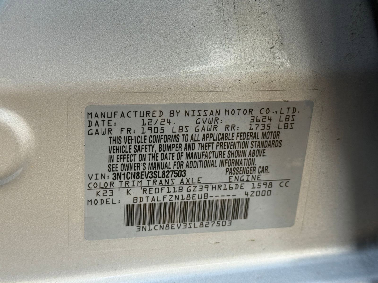 Used 2025 Nissan Versa SV FWD image 23