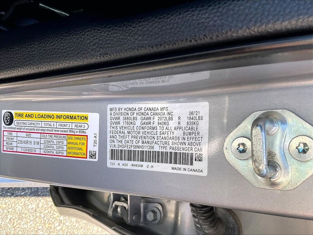 Used 2022 Honda Civic Sport image 35