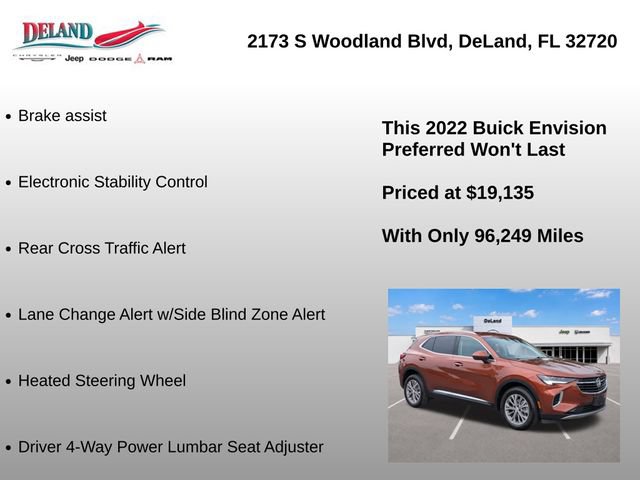 Used 2022 Buick Envision Preferred w/ Safety Package FWD image 15