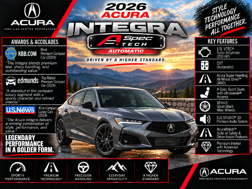 Used 2026 Acura Integra A-Spec w/ Technology Package FWD image 2