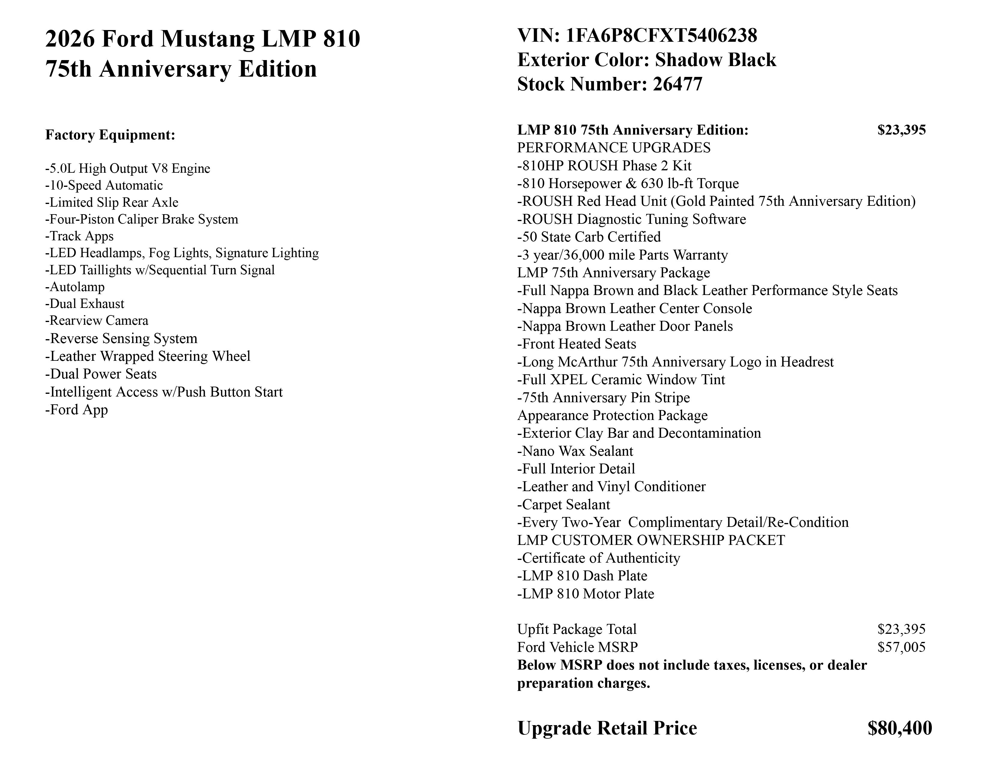 New 2026 Ford Mustang GT RWD image 2