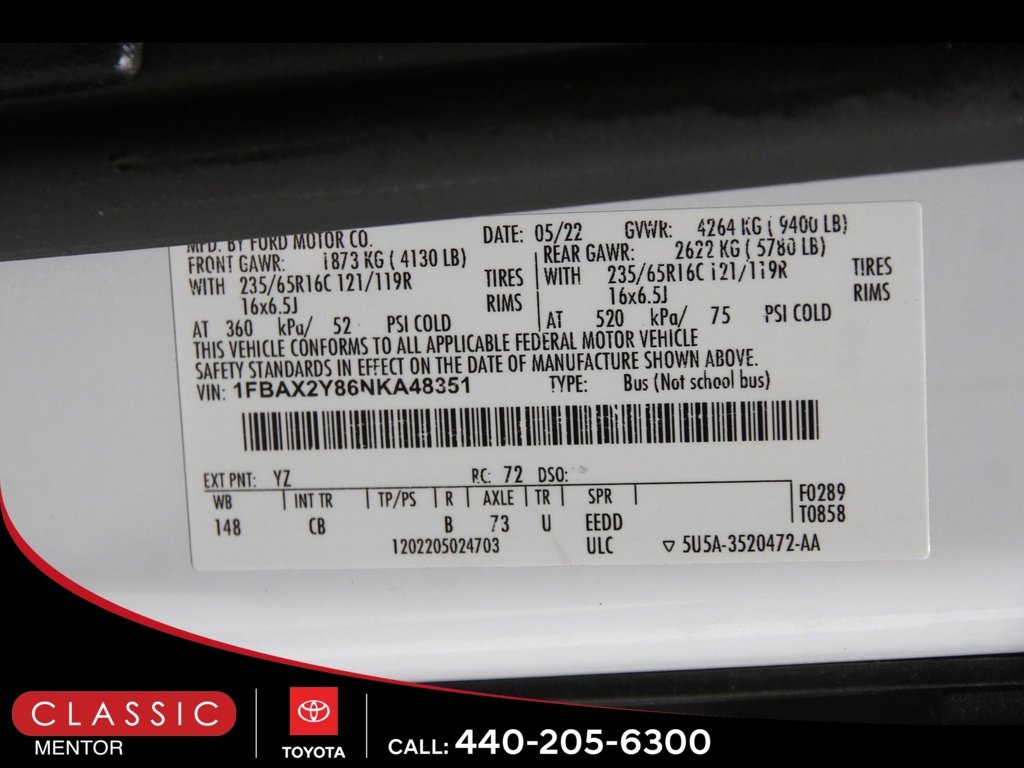 Used 2022 Ford Transit 350 XLT image 22