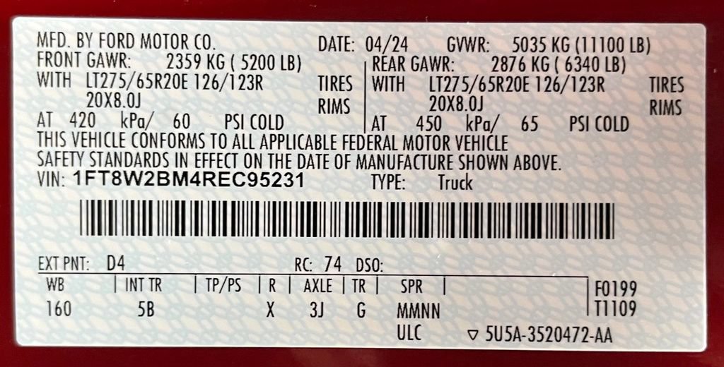 Used 2024 Ford F250 Lariat w/ Lariat Ultimate Package AWD/4WD image 63