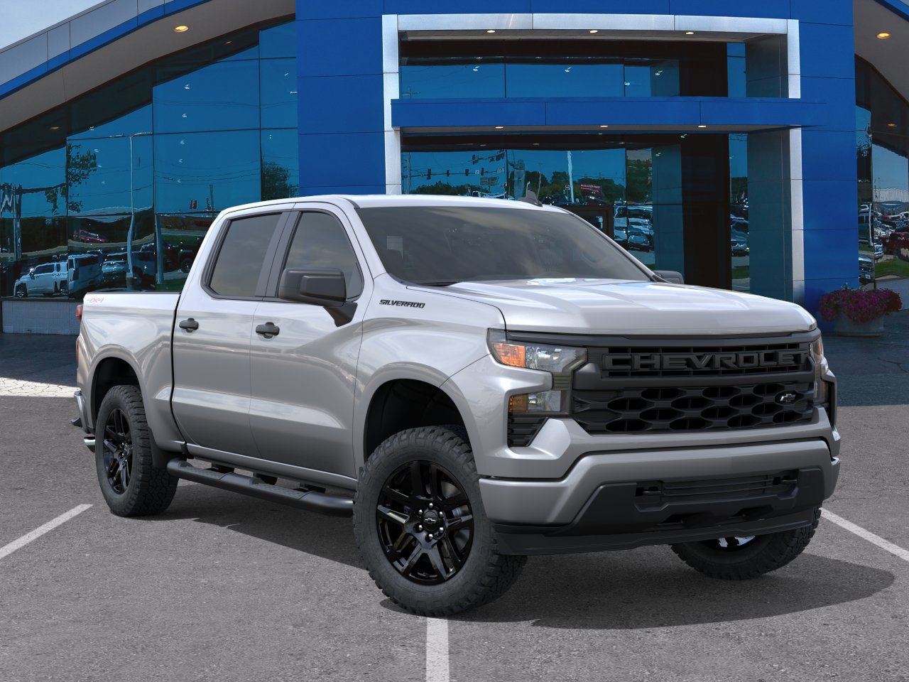New 2026 Chevrolet Silverado 1500 Custom w/ Turbomax Blackout Package AWD/4WD image 31