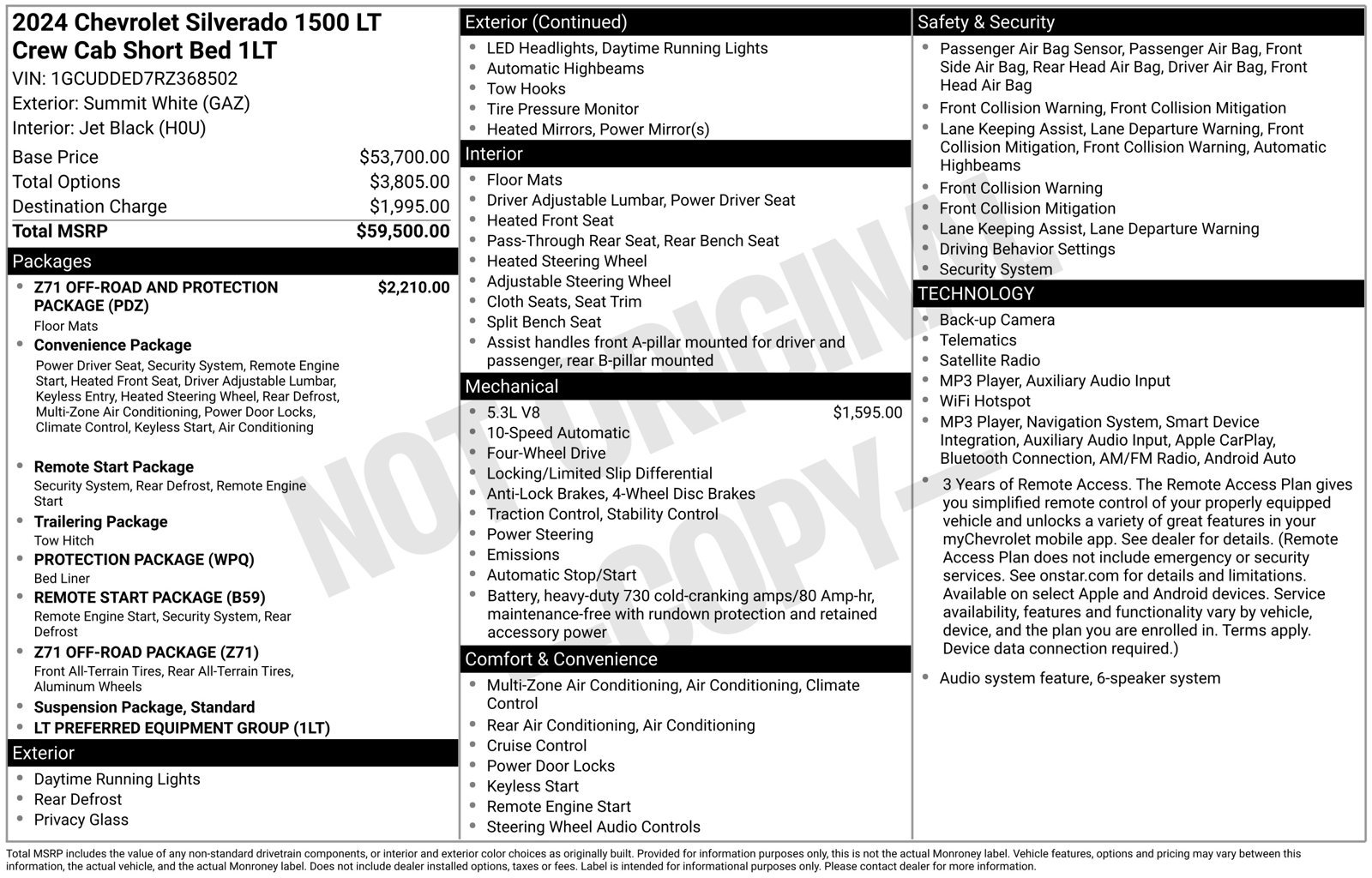 Used 2024 Chevrolet Silverado 1500 LT AWD/4WD image 49