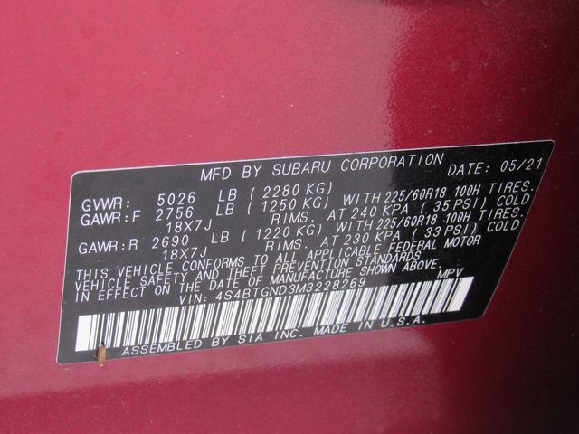 Used 2021 Subaru Outback Limited XT w/ Popular Package #2 AWD/4WD image 19