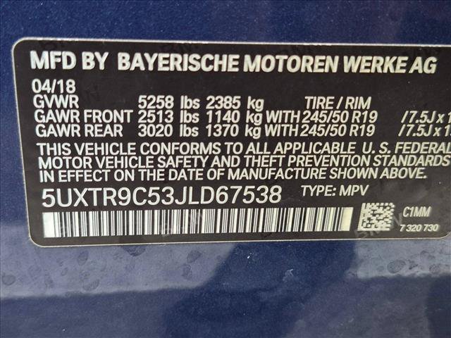 Used 2018 BMW X3 xDrive30i w/ Convenience Package AWD/4WD image 15
