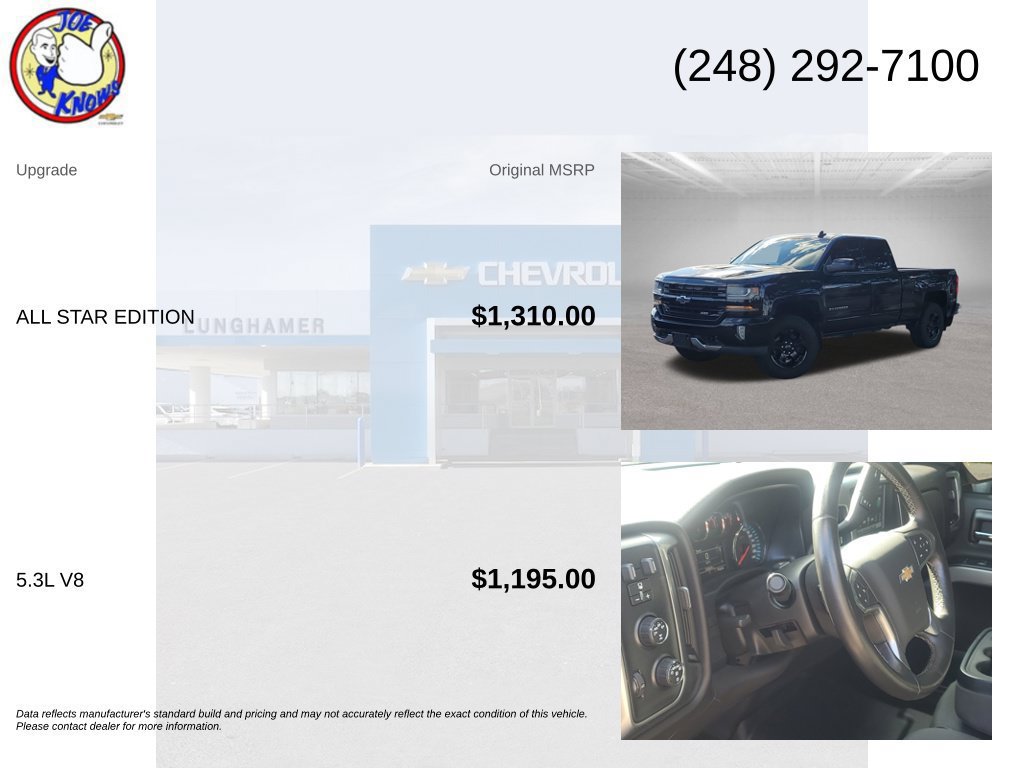 Used 2016 Chevrolet Silverado 1500 LT w/ All Star Edition AWD/4WD image 5