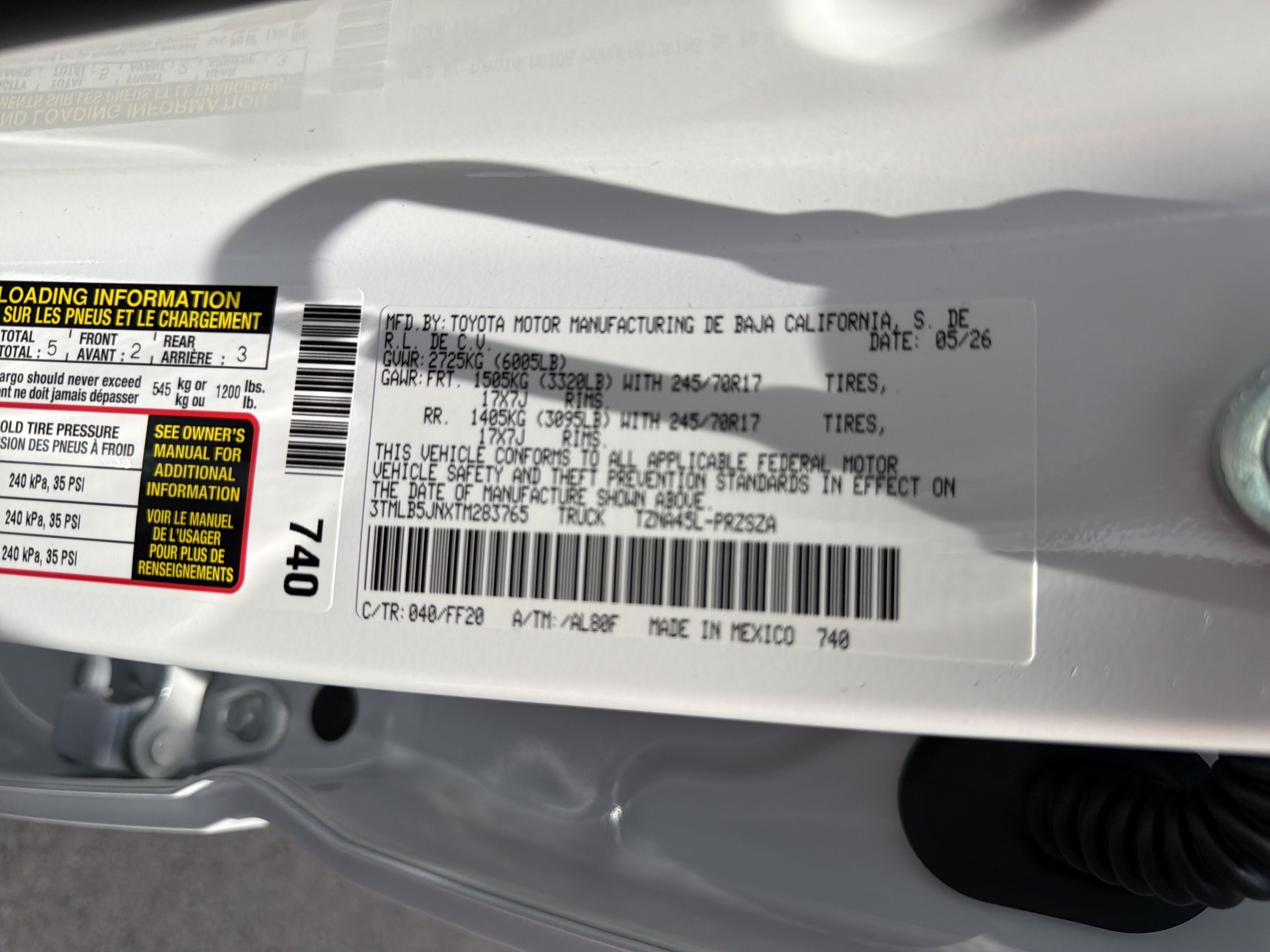 New 2026 Toyota Tacoma SR5 AWD/4WD image 13