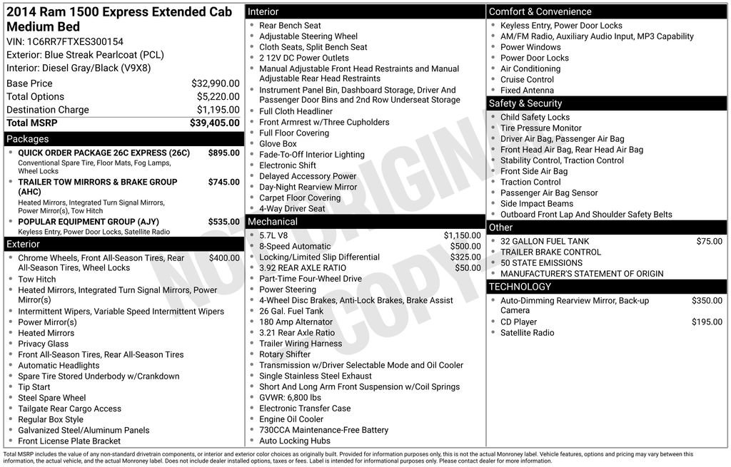 Used 2014 RAM 1500 Express AWD/4WD image 4