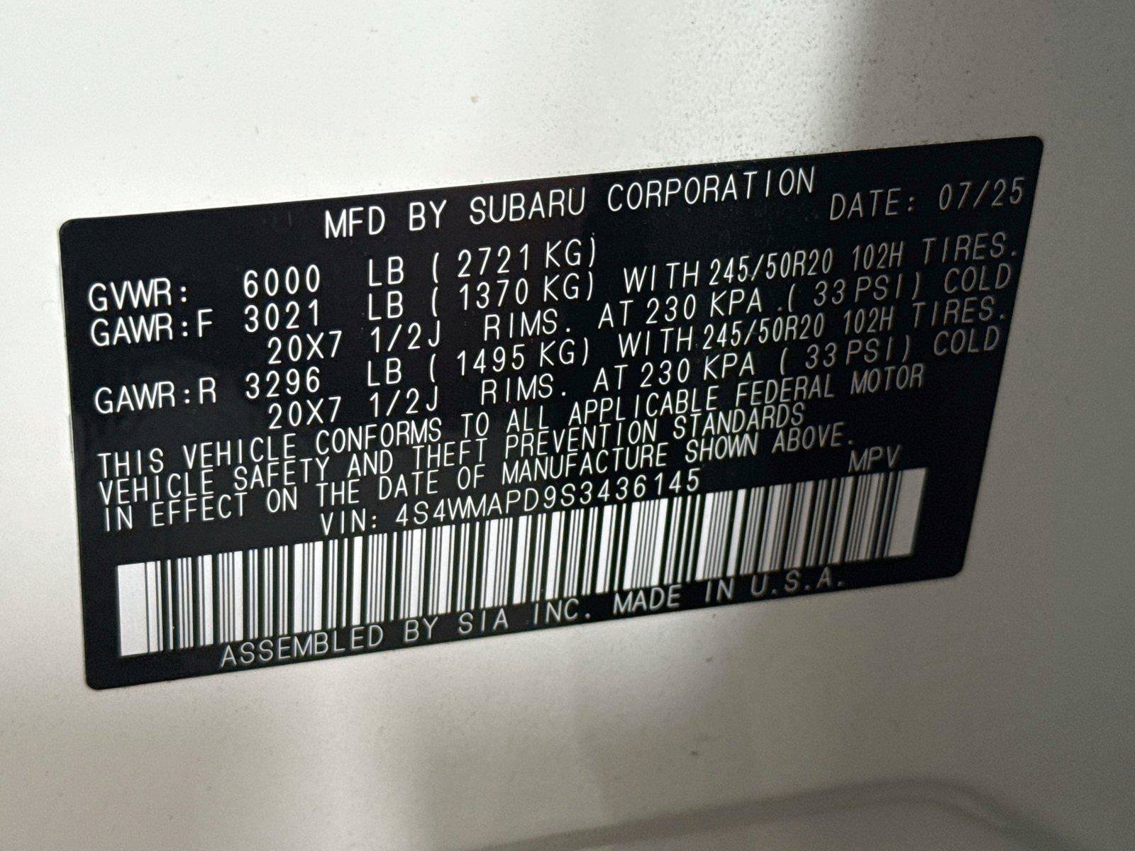 Used 2025 Subaru Ascent Limited AWD/4WD image 22