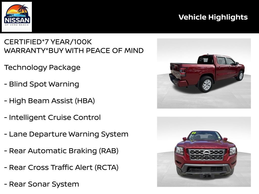 Certified 2023 Nissan Frontier SV w/ Technology Package image 19